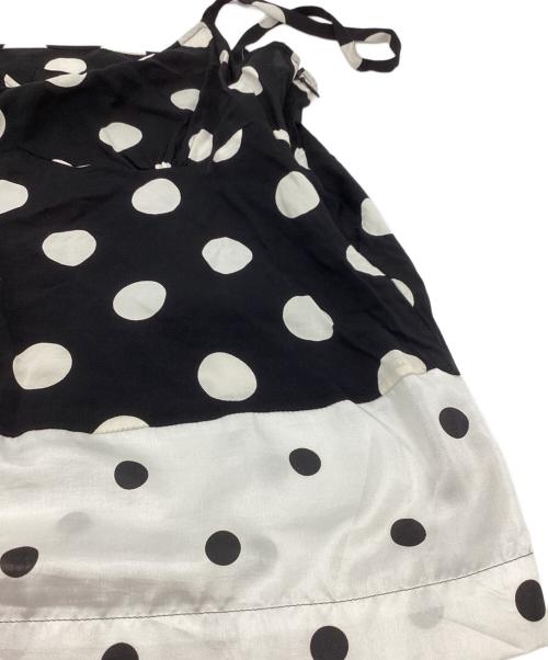 tricot COMME des GARCONS（トリココムデギャルソン）tricot COMME des GARCONS (トリココムデギャルソン) ドットキャミソール  TH-B028 AD2002 ブラック サイズ:Mの古着・服飾アイテム