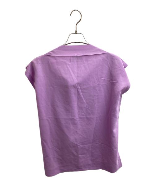 132 5. ISSEY MIYAKE（132 5. イッセイ ミヤケ）132 5. ISSEY MIYAKE (132 5. イッセイ ミヤケ) FLAT ONE TUCK T　/　IL51FJ356 パープル サイズ:3の古着・服飾アイテム