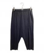 PLEATS PLEASEプリーツプリーズ）の古着「プリーツサルエルパンツ / PP21-JF434」｜ブラック