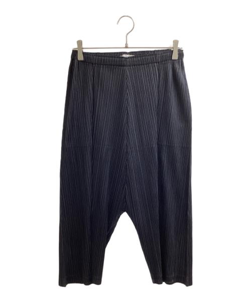 PLEATS PLEASE（プリーツプリーズ）PLEATS PLEASE (プリーツプリーズ) プリーツサルエルパンツ / PP21-JF434 ブラック サイズ:4の古着・服飾アイテム