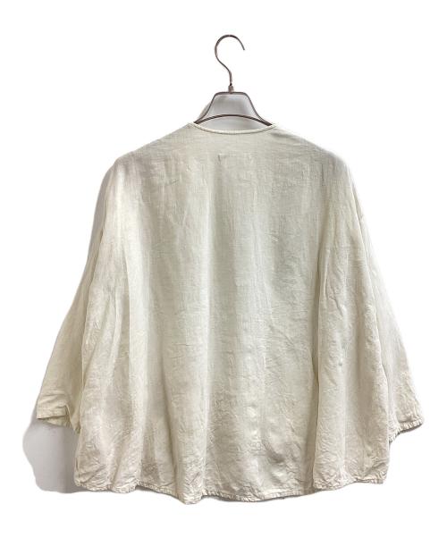 evam eva（エヴァムエヴァ）evam eva (エヴァムエヴァ) linen shirts / E223T013 アイボリー サイズ:FREEの古着・服飾アイテム