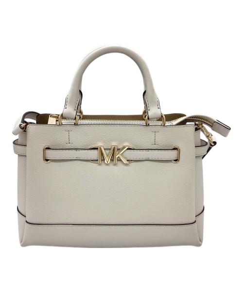 MICHAEL KORS（マイケル・コース）MICHAEL KORS (マイケル・コース) REED SM CZ BELTED STCHL LEAHTER / ベルト付きスティッチレザー / 35S3G6RS1T アイボリーの古着・服飾アイテム