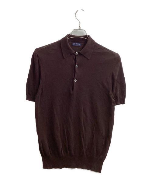 BEAMS F（ビームスエフ）BEAMS F (ビームスエフ) ニットポロシャツ / 21-02-0157-872 ブラウン サイズ:46の古着・服飾アイテム