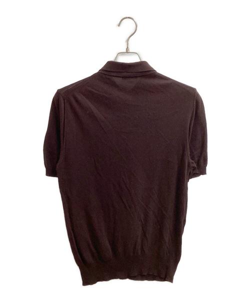 BEAMS F（ビームスエフ）BEAMS F (ビームスエフ) ニットポロシャツ / 21-02-0157-872 ブラウン サイズ:46の古着・服飾アイテム