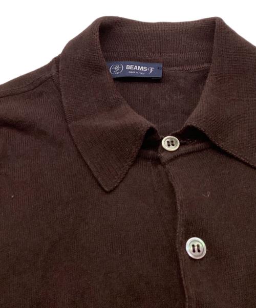 BEAMS F（ビームスエフ）BEAMS F (ビームスエフ) ニットポロシャツ / 21-02-0157-872 ブラウン サイズ:46の古着・服飾アイテム