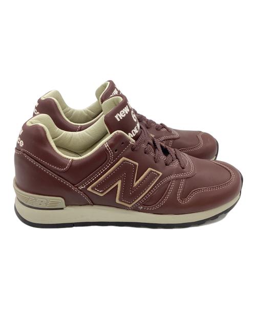 NEW BALANCE（ニューバランス）NEW BALANCE (ニューバランス) オールレザースニーカー ブラウン サイズ:38の古着・服飾アイテム