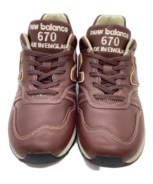NEW BALANCE（ニューバランス）NEW BALANCE (ニューバランス) オールレザースニーカー ブラウン サイズ:38の古着・服飾アイテム