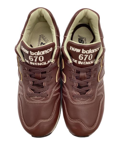 NEW BALANCE（ニューバランス）NEW BALANCE (ニューバランス) オールレザースニーカー ブラウン サイズ:38の古着・服飾アイテム