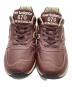 中古・古着 NEW BALANCE (ニューバランス) オールレザースニーカー ブラウン サイズ:38：10000円