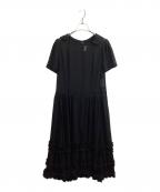 COMME des GARCONS COMME des GARCONSコムデギャルソン コムデギャルソン）の古着「シアーブラウスワンピース / RO-O018 / AD2014」｜ブラック