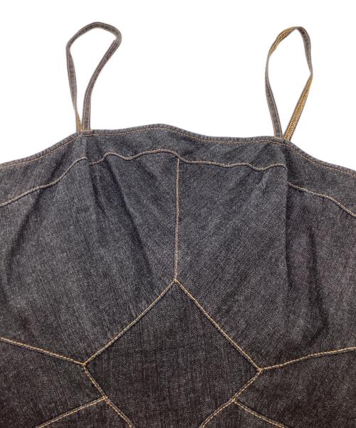 JUNYA WATANABE COMME des GARCONS（(ジュンヤワタナベ コムデギャルソン）JUNYA WATANABE COMME des GARCONS デニムキャミソールワンピース / Denim Camisole one-piece / JB-O202 / AD2008 / Made in JAPAN ブラック サイズ:Mの古着・服飾アイテム