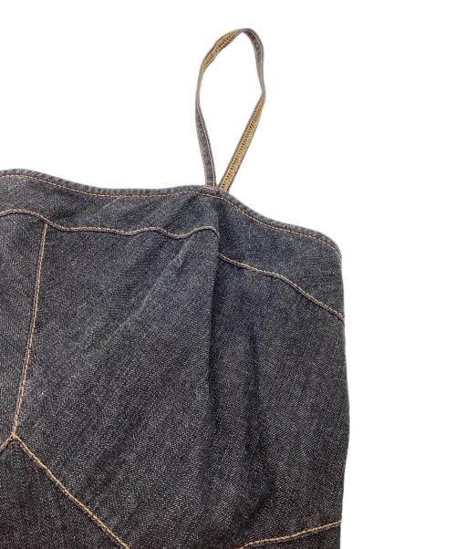 JUNYA WATANABE COMME des GARCONS（(ジュンヤワタナベ コムデギャルソン）JUNYA WATANABE COMME des GARCONS デニムキャミソールワンピース / Denim Camisole one-piece / JB-O202 / AD2008 / Made in JAPAN ブラック サイズ:Mの古着・服飾アイテム