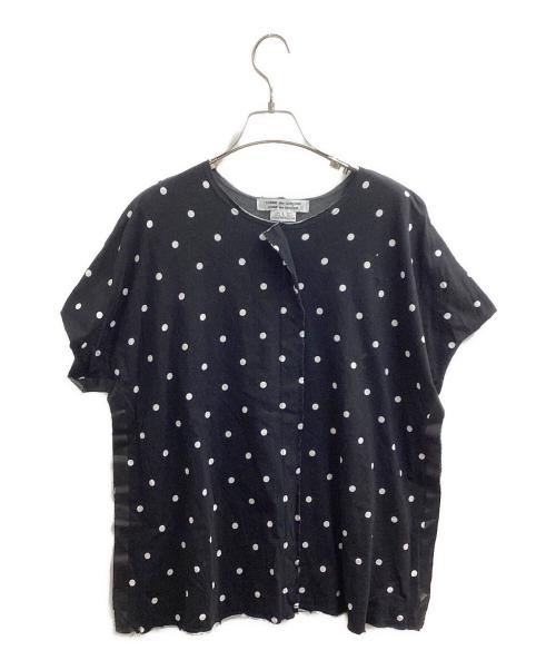 COMME des GARCONS COMME des GARCONS（コムデギャルソン コムデギャルソン）COMME des GARCONS COMME des GARCONS (コムデギャルソン コムデギャルソン) ドットTシャツ / RO-T009 / AD2014 ブラック サイズ:Lの古着・服飾アイテム