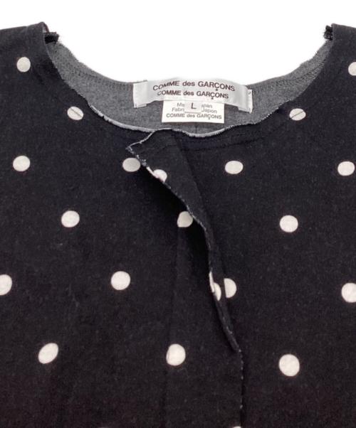 COMME des GARCONS COMME des GARCONS（コムデギャルソン コムデギャルソン）COMME des GARCONS COMME des GARCONS (コムデギャルソン コムデギャルソン) ドットTシャツ / RO-T009 / AD2014 ブラック サイズ:Lの古着・服飾アイテム