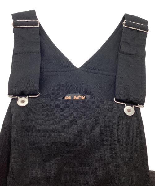 BLACK COMME des GARCONS（ブラックコムデギャルソン）BLACK COMME des GARCONS (ブラックコムデギャルソン) ポリエステル オーバーオール / Polyester Overalls / Made in JAPAN ブラック サイズ:Sの古着・服飾アイテム