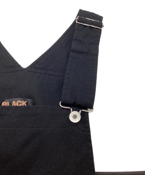 BLACK COMME des GARCONS（ブラックコムデギャルソン）BLACK COMME des GARCONS (ブラックコムデギャルソン) ポリエステル オーバーオール / Polyester Overalls / Made in JAPAN ブラック サイズ:Sの古着・服飾アイテム