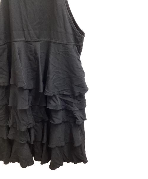 BLACK COMME des GARCONS（ブラックコムデギャルソン）BLACK COMME des GARCONS (ブラックコムデギャルソン) ポリエステル オーバーオール / Polyester Overalls / Made in JAPAN ブラック サイズ:Sの古着・服飾アイテム