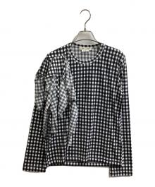 COMME des GARCONS（コムデギャルソン）の古着「ジャージーカットソー / GL-T004 / AD2013」｜ブラック×ホワイト
