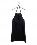 COMME des GARCONS COMME des GARCONSコムデギャルソン コムデギャルソン）の古着「エプロンワンピース / Pinafore dress / Jumper dress / RC-A004 / AD2008 / Made in JAPAN」｜ブラック