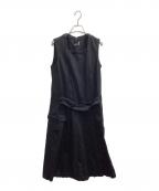 COMME des GARCONS COMME des GARCONSコムデギャルソン コムデギャルソン）の古着「スクエアネックワンピース / RO-A002 / AD2014」｜ブラック
