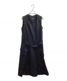 COMME des GARCONS COMME des GARCONS（コムデギャルソン コムデギャルソン）の古着「スクエアネックワンピース / RO-A002 / AD2014」｜ブラック