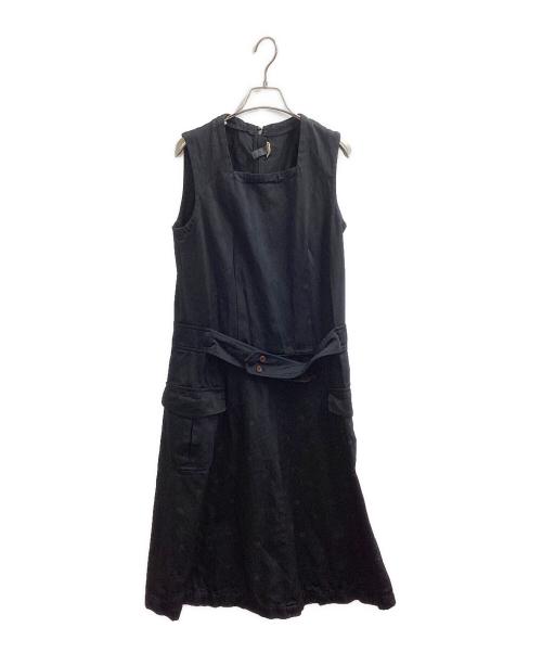 COMME des GARCONS COMME des GARCONS（コムデギャルソン コムデギャルソン）COMME des GARCONS COMME des GARCONS (コムデギャルソン コムデギャルソン) スクエアネックワンピース / RO-A002 / AD2014 ブラック サイズ:Sの古着・服飾アイテム