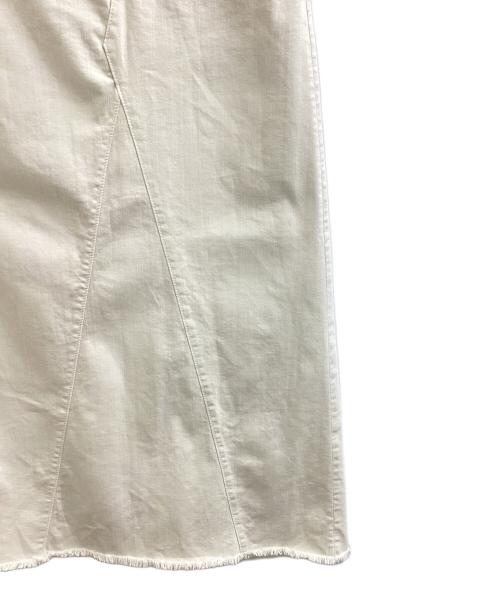 GOOD GRIEF!（グッドグリーフ）GOOD GRIEF! (グッドグリーフ) Line Fringe Hem Skirt / ラインフリンジヘムスカート / MXSR24L / L'Appartement ホワイト サイズ:2の古着・服飾アイテム