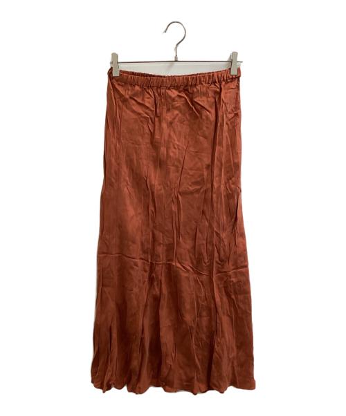 AP STUDIO（エーピーストゥディオ）AP STUDIO (エーピーストゥディオ) Fibril Cupro Skirt / フィブリルキュプラスカート / 22060586208110 / Made in JAPAN ブラウン サイズ:38の古着・服飾アイテム