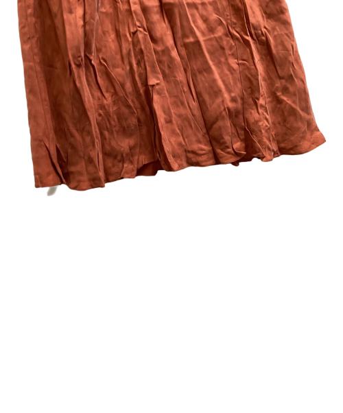 AP STUDIO（エーピーストゥディオ）AP STUDIO (エーピーストゥディオ) Fibril Cupro Skirt / フィブリルキュプラスカート / 22060586208110 / Made in JAPAN ブラウン サイズ:38の古着・服飾アイテム