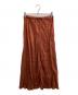 AP STUDIO（エーピーストゥディオ）の古着「Fibril Cupro Skirt / フィブリルキュプラスカート / 22060586208110 / Made in JAPAN」｜ブラウン
