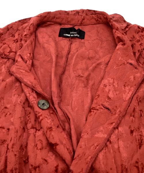 COMME des GARCONS tricot（コムデギャルソントリコ）COMME des GARCONS tricot (コムデギャルソントリコ) ジャガードコート / TB-040140 / AD1993 レッド サイズ:不明の古着・服飾アイテム