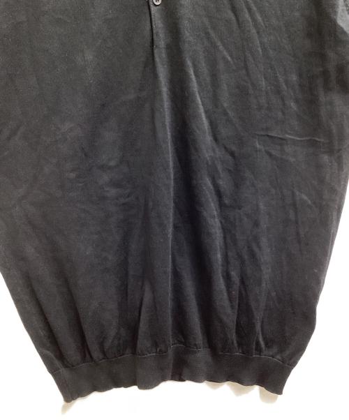 JOHN SMEDLEY（ジョンスメドレー）JOHN SMEDLEY (ジョンスメドレー) the POOL aoyama (ザ プール アオヤマ) SEA ISLAND COTTON ポロシャツ ブラック サイズ:Ｍの古着・服飾アイテム