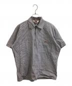 BEN DAVISベンデイビス）の古着「HICKORY Half Zip Shirts」｜グレー