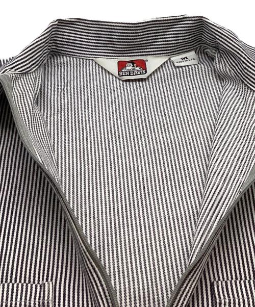 BEN DAVIS（ベンデイビス）BEN DAVIS (ベンデイビス) HICKORY Half Zip Shirts グレー サイズ:Mの古着・服飾アイテム