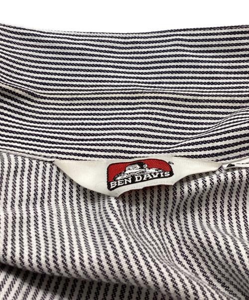 BEN DAVIS（ベンデイビス）BEN DAVIS (ベンデイビス) HICKORY Half Zip Shirts グレー サイズ:Mの古着・服飾アイテム