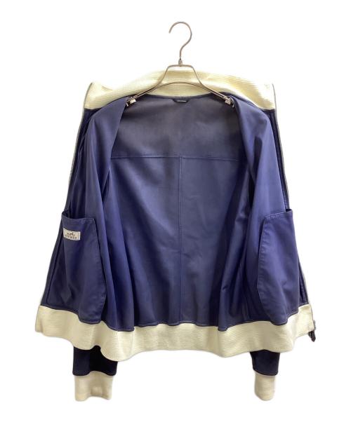 HERMES（エルメス）HERMES (エルメス) トナカイ革スエードジャケット ネイビー サイズ:54の古着・服飾アイテム