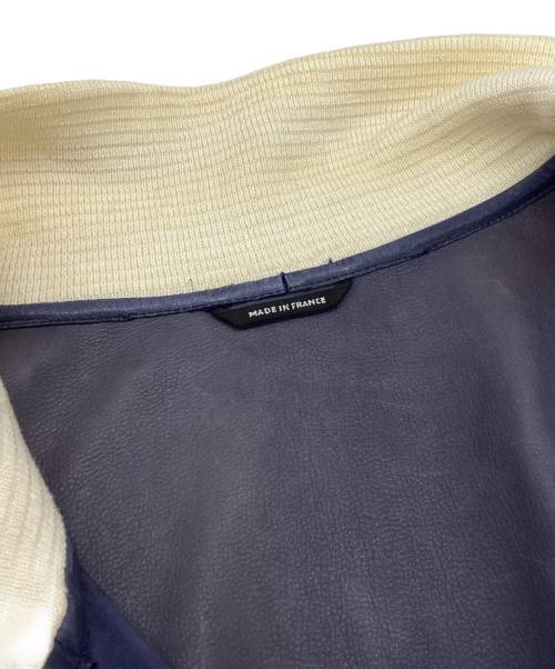 HERMES（エルメス）HERMES (エルメス) トナカイ革スエードジャケット ネイビー サイズ:54の古着・服飾アイテム