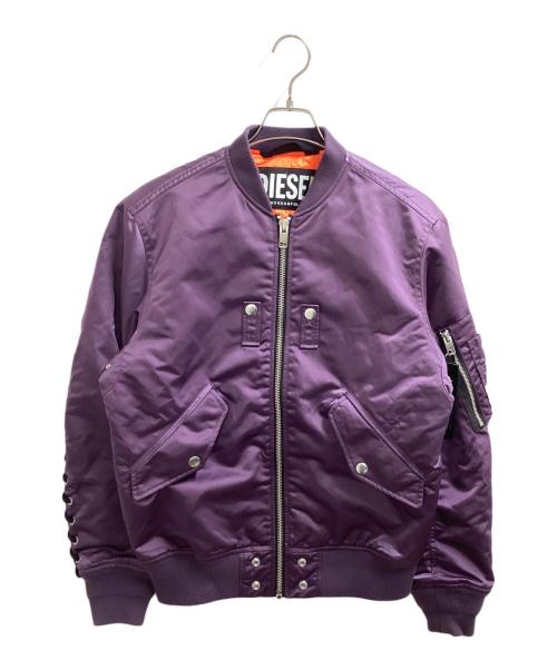 DIESEL（ディーゼル）DIESEL (ディーゼル) MA-1ジャケット / a005450TAQF パープル サイズ:Sの古着・服飾アイテム