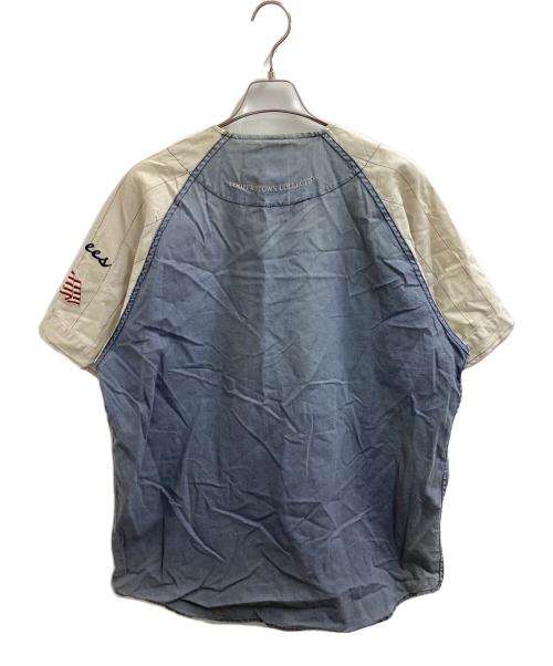 MIRAGE（ミラージュ）MIRAGE (ミラージュ) ベースボールシャツ New York Yankees ブルー サイズ:XLの古着・服飾アイテム