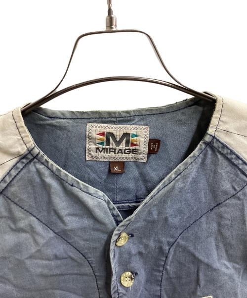 MIRAGE（ミラージュ）MIRAGE (ミラージュ) ベースボールシャツ New York Yankees ブルー サイズ:XLの古着・服飾アイテム