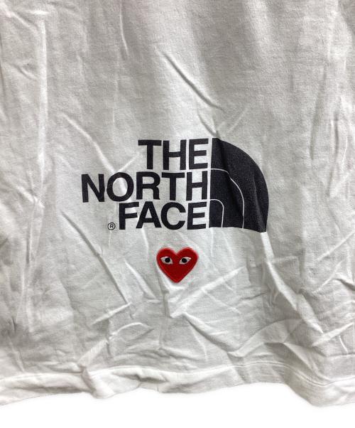PLAY COMME des GARCONS（プレイコムデギャルソン）PLAY COMME des GARCONS (プレイコムデギャルソン) THE NORTH FACE (ザ ノース フェイス) Tシャツ / AE-T202 ホワイト サイズ:Mの古着・服飾アイテム