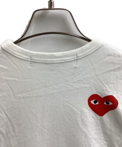 PLAY COMME des GARCONS（プレイコムデギャルソン）PLAY COMME des GARCONS (プレイコムデギャルソン) THE NORTH FACE (ザ ノース フェイス) Tシャツ / AE-T202 ホワイト サイズ:Mの古着・服飾アイテム