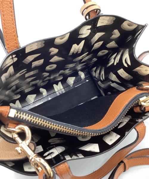 MARC JACOBS（マークジェイコブズ）MARC JACOBS (マークジェイコブス) GRIND COLORBLOCK MINI TOTE BAG / グラインド カラーブラック ミニトートバック / M0016132 ブラック×ベージュの古着・服飾アイテム