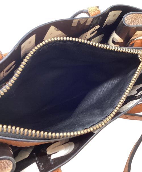 MARC JACOBS（マークジェイコブズ）MARC JACOBS (マークジェイコブス) GRIND COLORBLOCK MINI TOTE BAG / グラインド カラーブラック ミニトートバック / M0016132 ブラック×ベージュの古着・服飾アイテム