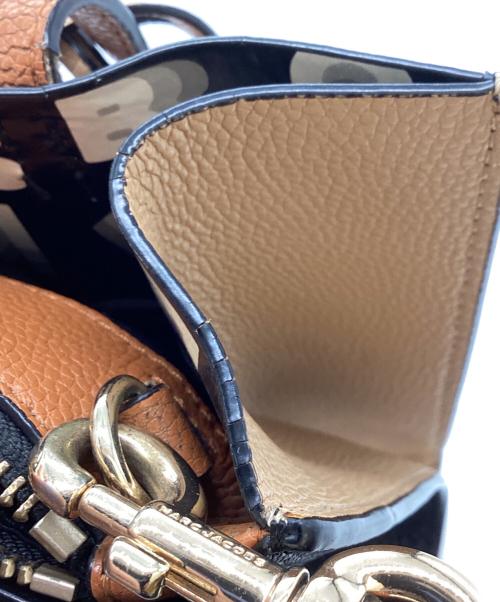 MARC JACOBS（マークジェイコブズ）MARC JACOBS (マークジェイコブス) GRIND COLORBLOCK MINI TOTE BAG / グラインド カラーブラック ミニトートバック / M0016132 ブラック×ベージュの古着・服飾アイテム