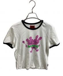 Heaven by Marc Jacobs（ヘブンバイマークジェイコブス）の古着「Nobu Logo Baby Tee Chalk」｜ホワイト