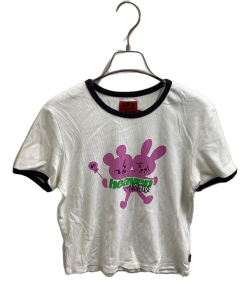 Heaven by Marc Jacobs（ヘブンバイマークジェイコブス）Heaven by Marc Jacobs (ヘブンバイマークジェイコブス) Nobu Logo Baby Tee Chalk ホワイト サイズ:Mの古着・服飾アイテム