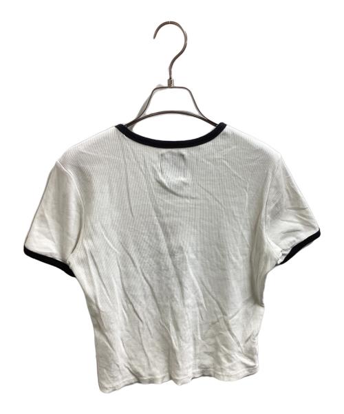 Heaven by Marc Jacobs（ヘブンバイマークジェイコブス）Heaven by Marc Jacobs (ヘブンバイマークジェイコブス) Nobu Logo Baby Tee Chalk ホワイト サイズ:Mの古着・服飾アイテム