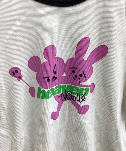 Heaven by Marc Jacobs（ヘブンバイマークジェイコブス）Heaven by Marc Jacobs (ヘブンバイマークジェイコブス) Nobu Logo Baby Tee Chalk ホワイト サイズ:Mの古着・服飾アイテム