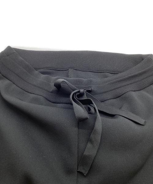 ESTNATION（エストネーション）ESTNATION (エストネーション) ECOポリ ミラノリブワイドテーパードパンツ/25ss ブラック サイズ:Lの古着・服飾アイテム